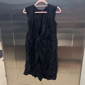 J. Crew Black Midi Dress